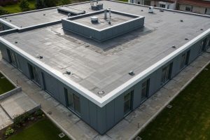 A large commercial rooftop with coating by NorCal Roofing & Gutters